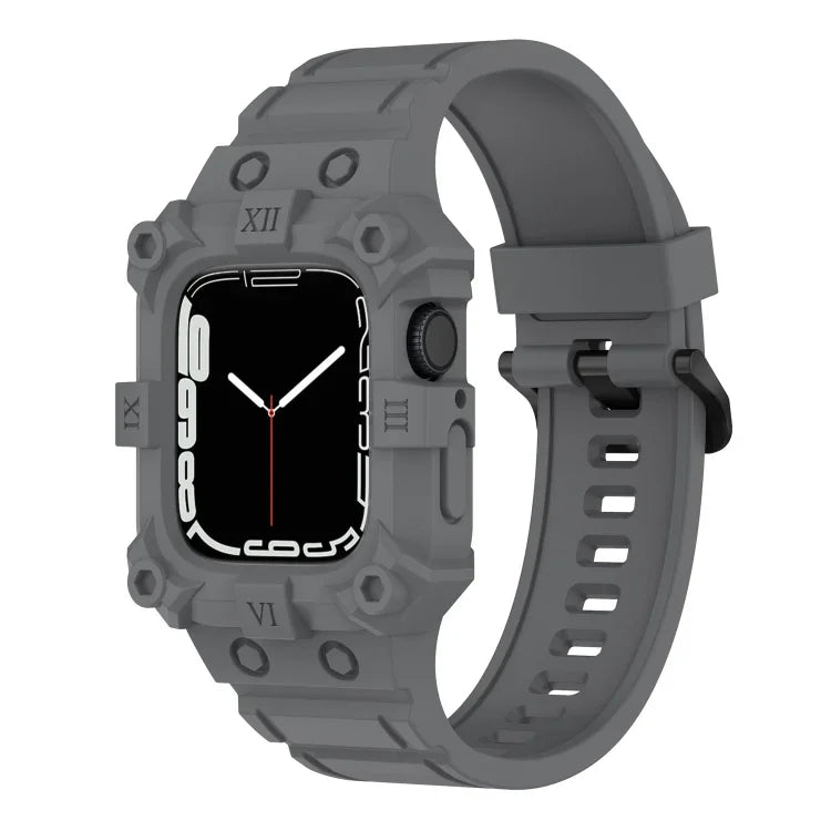 Apple Watchシリーズ用 一体型シリコンウォッチバンド, 7 45mm / 6&SE&5&4 44mm / 3&2&1 42mm, 7 41mm / 6&SE&5&4 40mm / 3&2&1 38mm