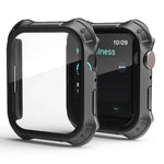2-in-1 PCフレーム＋スクリーン強化ガラスフィルム保護ケース, Apple Watchシリーズ 9 / 8 / 7 41mm用, Apple Watchシリーズ 9 / 8 / 7 45mm用