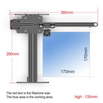 NEJE MASTER 3 レーザー彫刻機 N30820レーザーモジュール付き、MASTER 3 N30820（EUプラグ）、MASTER 3 N30820（USプラグ）