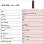 NEJE MASTER 3 レーザー彫刻機 N30820レーザーモジュール付き、MASTER 3 N30820（EUプラグ）、MASTER 3 N30820（USプラグ）