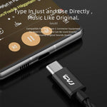 CVJ V6.TC 1.25m Type-C Digital Decoding Oxygen-free Copper Earphone Cable, 0.75mm, 0.78mm
