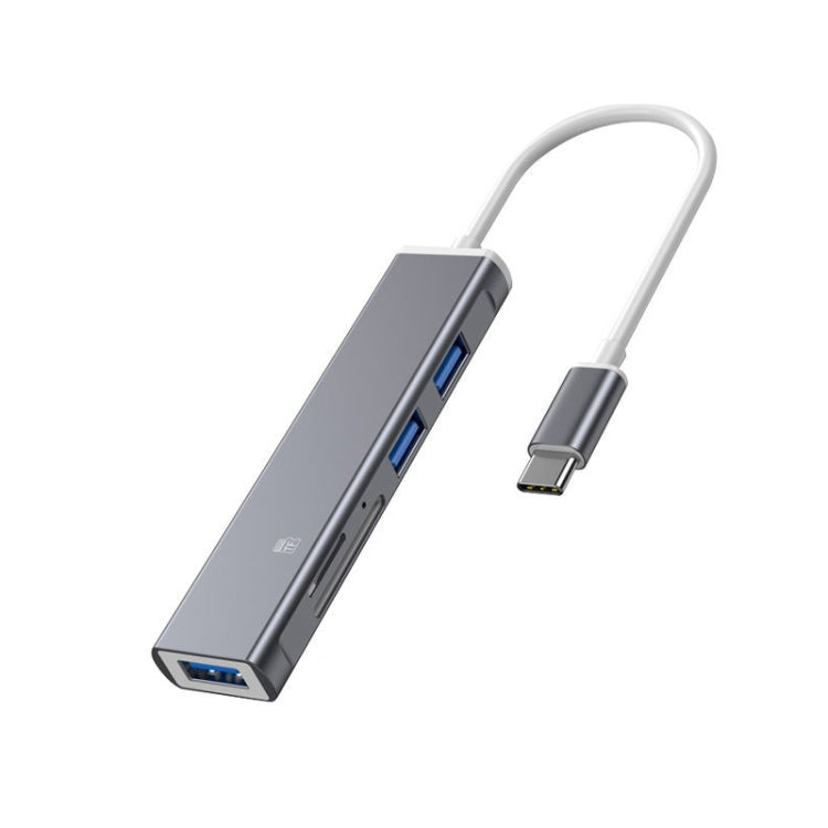 iPhone用ドッキングステーション TF/SDカードリーダー、Type-Cポート、USBポート、5in1 8（グレー）、5in1 8（シルバー）