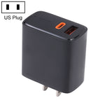 LZ-1130 PD 20W Type-C+QC 3.0 USB急速充電器、20W EUプラグ、20W USプラグ