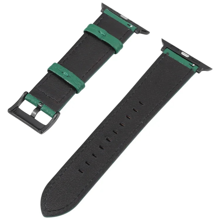 リッチテクスチャー レザーウォッチバンド Apple Watchシリーズ用, 7 45mm / 6&SE&5&4 44mm / 3&2&1 42mm, 7 41mm / 6&SE&5&4 40mm / 3&2&1 38mm