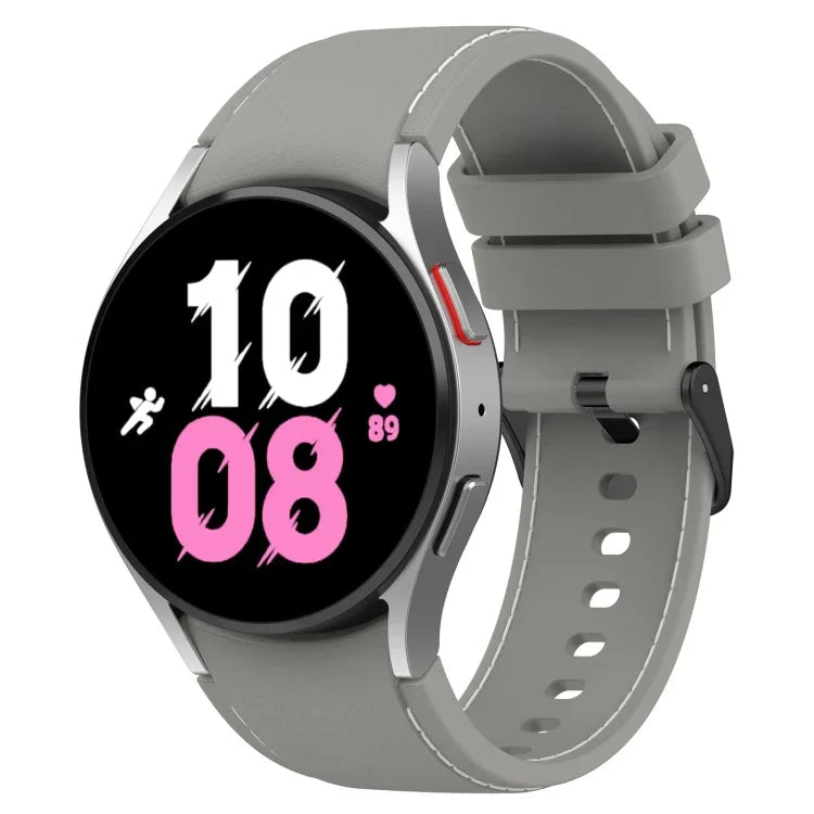 レザー調シリコンウォッチバンド、Samsung Galaxy Watch5 / Watch5 Pro / Watch4用