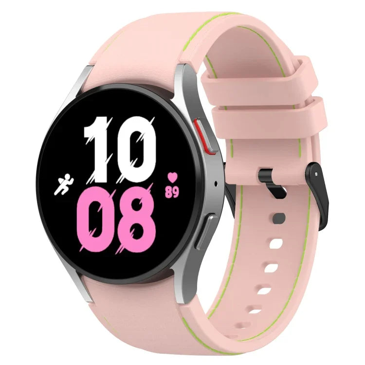 レザー調シリコンウォッチバンド、Samsung Galaxy Watch5 / Watch5 Pro / Watch4用