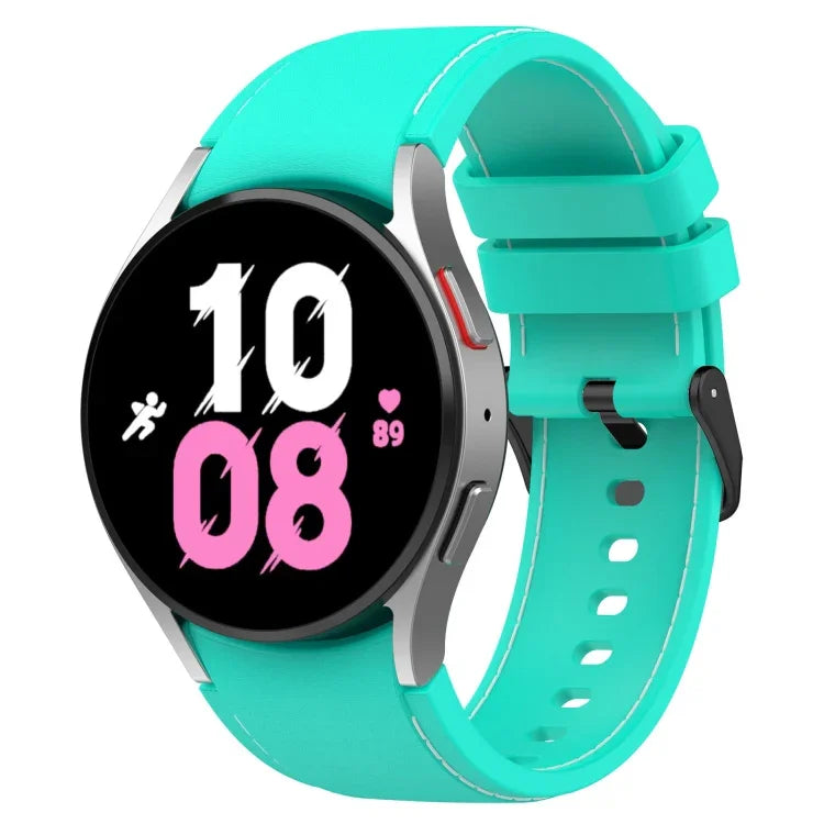 レザー調シリコンウォッチバンド、Samsung Galaxy Watch5 / Watch5 Pro / Watch4用