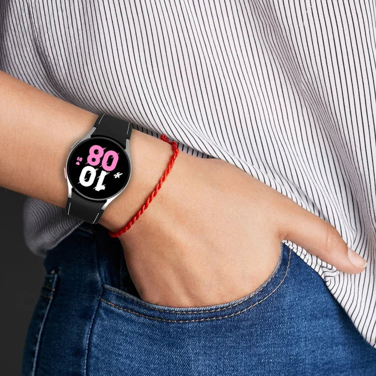 レザー調シリコンウォッチバンド、Samsung Galaxy Watch5 / Watch5 Pro / Watch4用