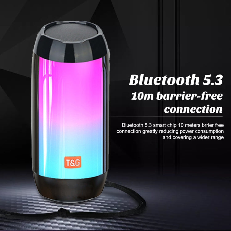 T&G TG643 ポータブルLEDライト防水サブウーファーワイヤレスBluetoothスピーカー