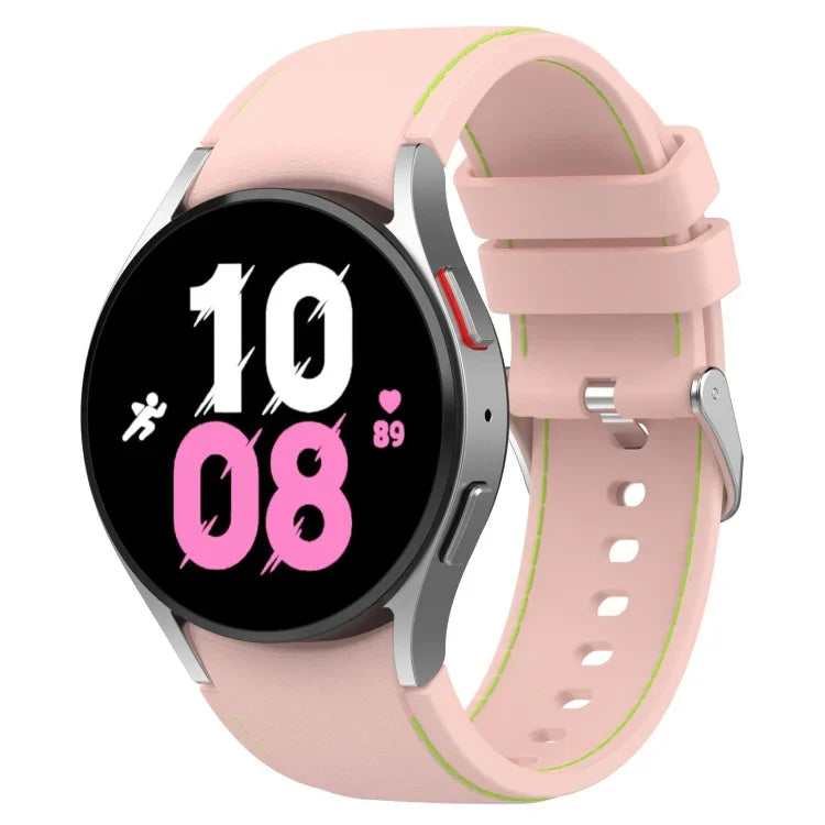 ユニバーサルレザー調シリコンウォッチバンド、Samsung Galaxy Watch5 / Watch5 Pro / Watch4用