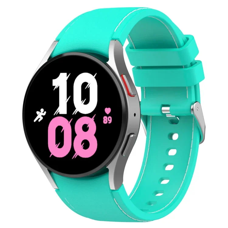 ユニバーサルレザー調シリコンウォッチバンド、Samsung Galaxy Watch5 / Watch5 Pro / Watch4用