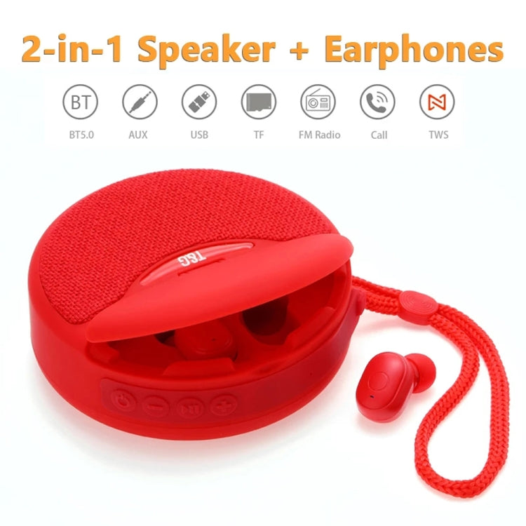 T&G TG808 2-in-1 ミニワイヤレスBluetoothスピーカー ワイヤレスヘッドフォン