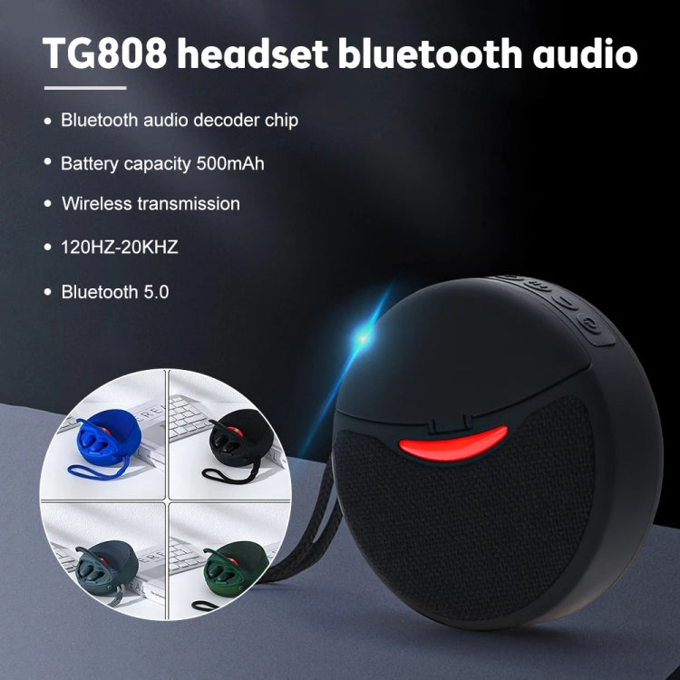 T&G TG808 2-in-1 ミニワイヤレスBluetoothスピーカー ワイヤレスヘッドフォン