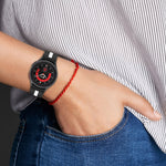 ツートーンストライプシリコンウォッチバンド、Samsung Galaxy Watch5 / Watch5 Pro用