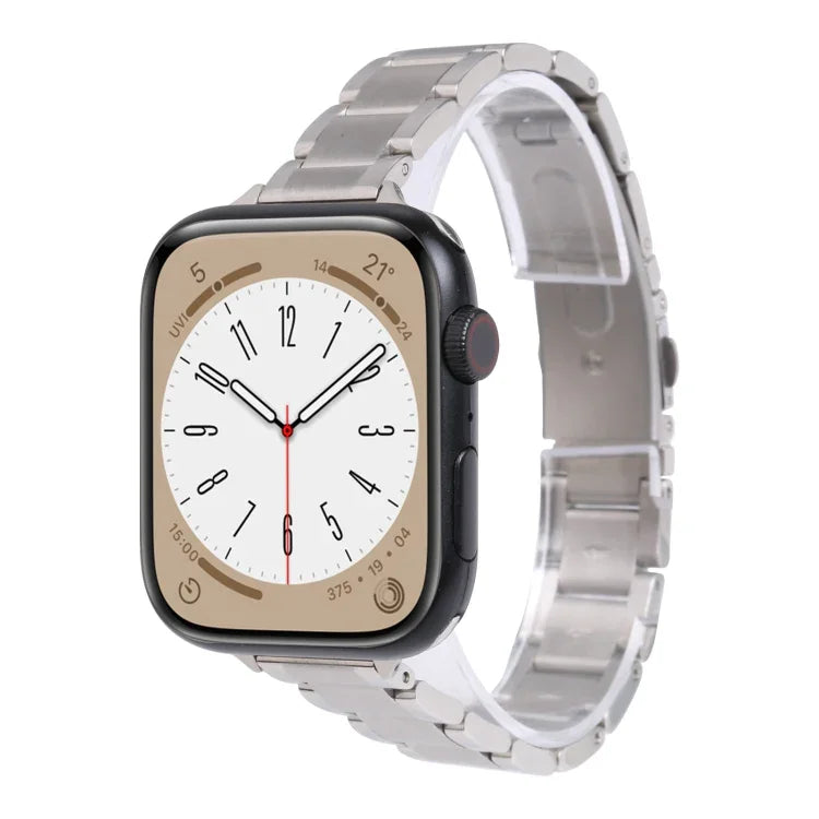 三連ビーズメタルウォッチバンド Apple Watchシリーズ用, 7 45mm / 6&SE&5&4 44mm / 3&2&1 42mm, 7 41mm / 6&SE&5&4 40mm / 3&2&1 38mm