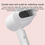 オリジナル Xiaomi Mijia H100 マイナスイオン 携帯用 電気ヘアドライヤー USプラグ H100（ピンク）