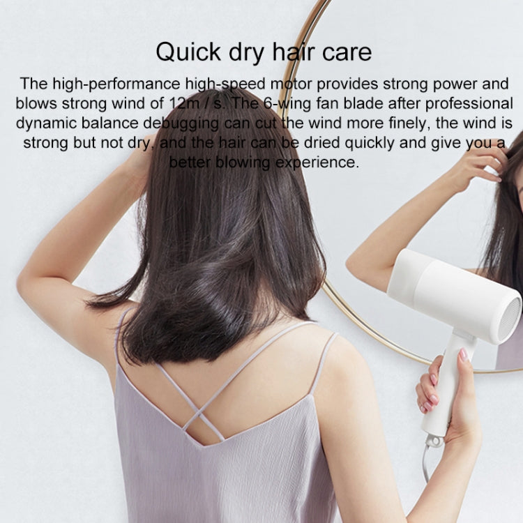 オリジナル Xiaomi Mijia H100 マイナスイオン 携帯用 電気ヘアドライヤー USプラグ H100（ピンク）