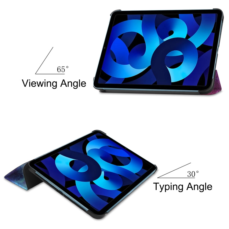 Custer Painted Leather Tablet Case with Holder, For  iPad 2025 / 2022