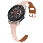 22mm 逆バックル本革ウォッチバンド、Samsung Galaxy Watch3 / Huawei Watch GT3 Pro用