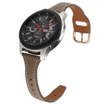 22mm 逆バックル本革ウォッチバンド、Samsung Galaxy Watch3 / Huawei Watch GT3 Pro用