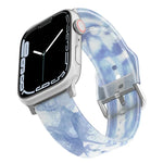 フロスト半透明シリコンウォッチバンド Apple Watchシリーズ用, 7 45mm / 6&SE&5&4 44mm / 3&2&1 42mm, 7 41mm / 6&SE&5&4 40mm / 3&2&1 38mm