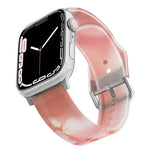 フロスト半透明シリコンウォッチバンド Apple Watchシリーズ用, 7 45mm / 6&SE&5&4 44mm / 3&2&1 42mm, 7 41mm / 6&SE&5&4 40mm / 3&2&1 38mm
