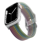 フロスト半透明シリコンウォッチバンド Apple Watchシリーズ用, 7 45mm / 6&SE&5&4 44mm / 3&2&1 42mm, 7 41mm / 6&SE&5&4 40mm / 3&2&1 38mm
