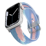 フロスト半透明シリコンウォッチバンド Apple Watchシリーズ用, 7 45mm / 6&SE&5&4 44mm / 3&2&1 42mm, 7 41mm / 6&SE&5&4 40mm / 3&2&1 38mm