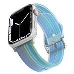 フロスト半透明シリコンウォッチバンド Apple Watchシリーズ用, 7 45mm / 6&SE&5&4 44mm / 3&2&1 42mm, 7 41mm / 6&SE&5&4 40mm / 3&2&1 38mm