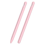 3-in-1 ストライプ液体シリコンスタイラスケース（チップキャップ2個付き）、Apple Pencil 1用、Apple Pencil 2用