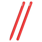 3-in-1 ストライプ液体シリコンスタイラスケース（チップキャップ2個付き）、Apple Pencil 1用、Apple Pencil 2用
