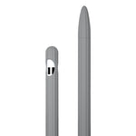 3-in-1 ストライプ液体シリコンスタイラスケース（チップキャップ2個付き）、Apple Pencil 1用、Apple Pencil 2用
