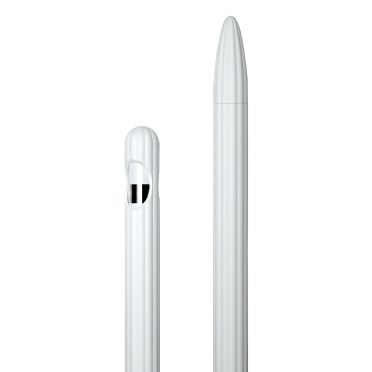 3-in-1 ストライプ液体シリコンスタイラスケース（チップキャップ2個付き）、Apple Pencil 1用、Apple Pencil 2用