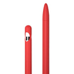 3-in-1 ストライプ液体シリコンスタイラスケース（チップキャップ2個付き）、Apple Pencil 1用、Apple Pencil 2用