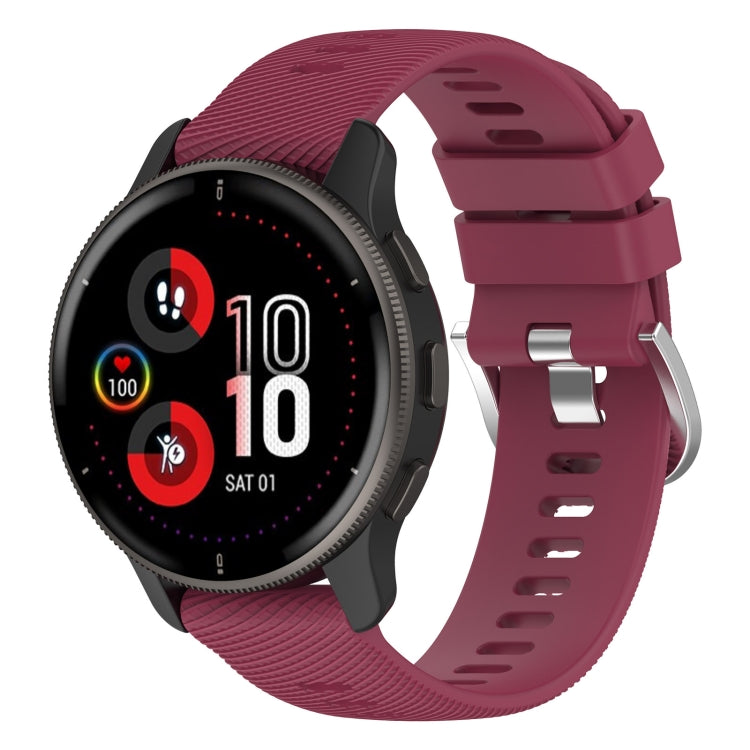 20mm Cross Textured Silicone Watch Band, For Garmin Venu 2Plus