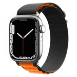 ナイロンウォッチバンド、Apple Watch シリーズ8&7 45mm / SE 2&6&SE&5&4 44mm / 3&2&1 42mm用、Apple Watch tra シリーズ8&7 45mm / SE 2&6&SE&5&4 44mm / 3&2&1 42mm用
