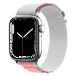 ナイロンウォッチバンド、Apple Watch シリーズ8&7 45mm / SE 2&6&SE&5&4 44mm / 3&2&1 42mm用、Apple Watch tra シリーズ8&7 45mm / SE 2&6&SE&5&4 44mm / 3&2&1 42mm用