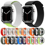 ナイロンウォッチバンド、Apple Watch シリーズ8&7 45mm / SE 2&6&SE&5&4 44mm / 3&2&1 42mm用、Apple Watch tra シリーズ8&7 45mm / SE 2&6&SE&5&4 44mm / 3&2&1 42mm用