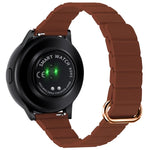 22mm 磁気バックルレザーウォッチバンド、Samsung Galaxy Watch3 45mm用