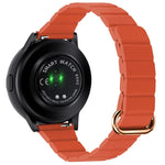 22mm 磁気バックルレザーウォッチバンド、Samsung Galaxy Watch3 45mm用