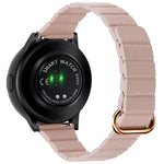 22mm 磁気バックルレザーウォッチバンド、Samsung Galaxy Watch3 45mm用