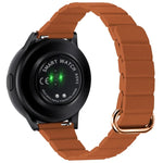 22mm 磁気バックルレザーウォッチバンド、Samsung Galaxy Watch3 45mm用