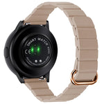 22mm 磁気バックルレザーウォッチバンド、Samsung Galaxy Watch3 45mm用