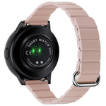22mm 磁気バックルレザーウォッチバンド、Samsung Galaxy Watch3 45mm用