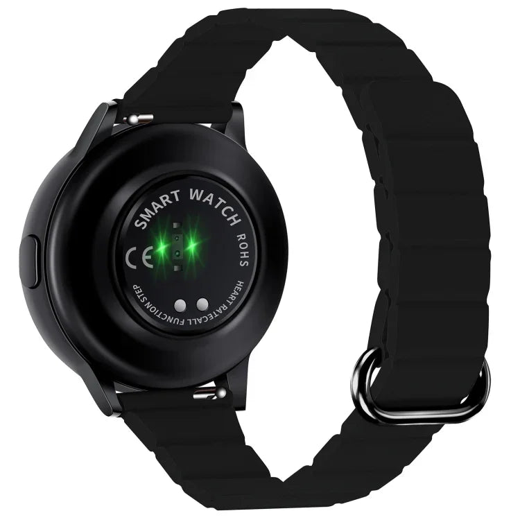 22mm 磁気バックルレザーウォッチバンド、Samsung Galaxy Watch3 45mm用