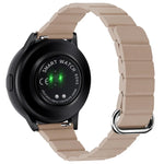 22mm 磁気バックルレザーウォッチバンド、Samsung Galaxy Watch3 45mm用