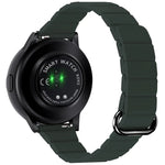 22mm 磁気バックルレザーウォッチバンド、Samsung Galaxy Watch3 45mm用