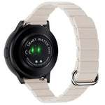 22mm 磁気バックルレザーウォッチバンド、Samsung Galaxy Watch3 45mm用