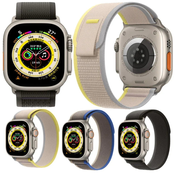 Apple Watch Series 8&7 41mm / SE 2&6&SE&5&4 40mm 用ナイロンウォッチバンド、Apple Watch 42mm / 41mm / 40mm / 38mm 用