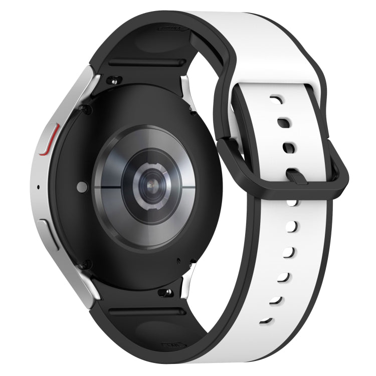 二色シリコンウォッチバンド、Samsung Galaxy Watch4 Classic 46mm / Watch4 44mm用、Samsung Galaxy Watch4 Classic 42mm / Watch4 40mm用、Samsung Galaxy Watch5 Pro / Watch5用